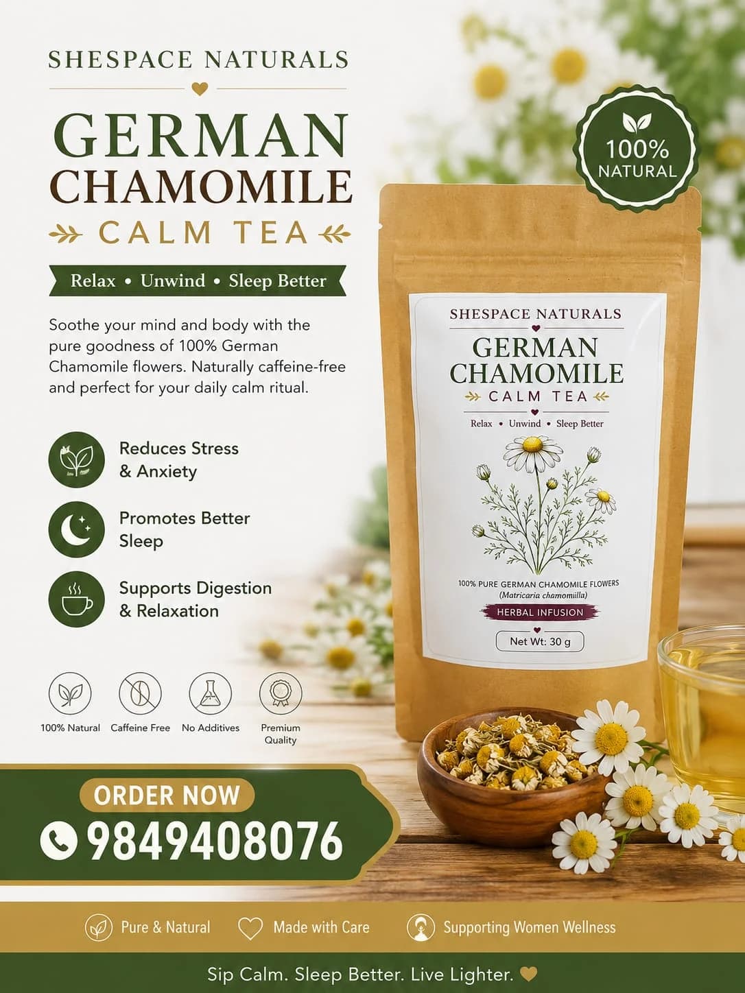 German Chamomile Calm Tea